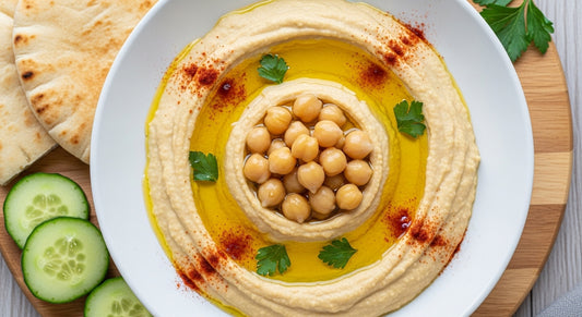 Hummus - Creamy Classic with Olive Oil & Chickpeas🟢 VEGAN🟢